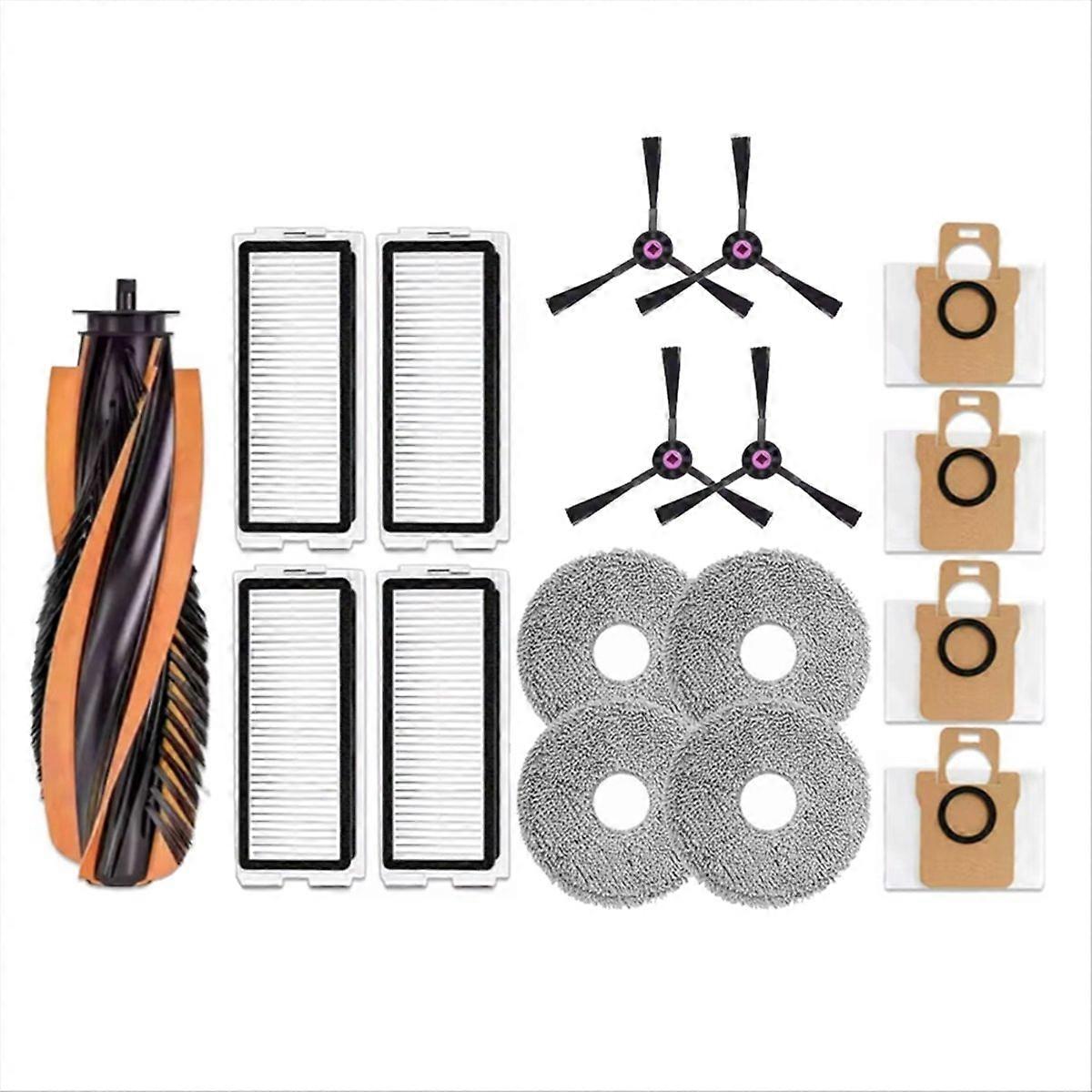 17-teiliges Set: Hauptseitenbürste, Hepa-filter, Staubbeutel Für Den Saugroboter P20 Pro / T5 Pro