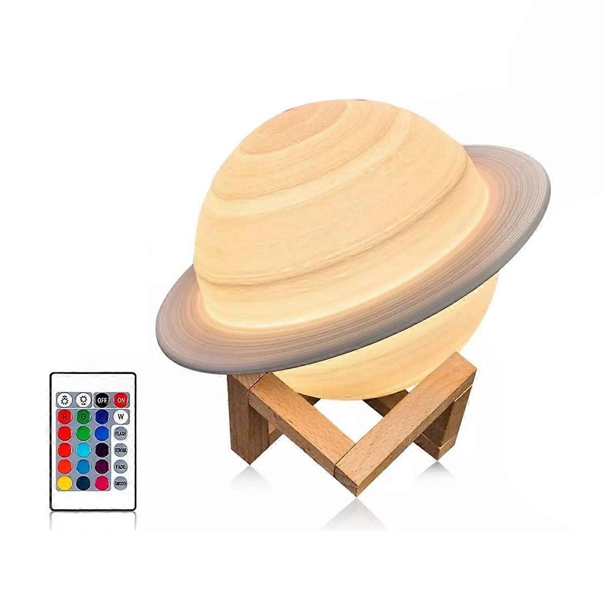 3d-gedrucktes Nachtlicht, 16 Farben, Touch-fernbedienung, Nachttischlampe, Schlafzimmerdekoration, Mondlicht, Geschenk Für Kinder