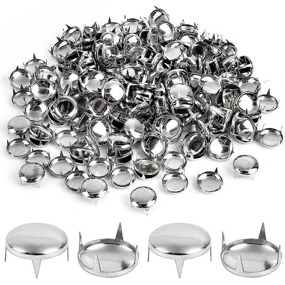 Packung Mit 250 Runden 16-mm-nägeln Für Kleidung, Flachkopfnägeln Und Spitznieten Für Leder, Krallennagel-set Für Diy-punkrock-projekte