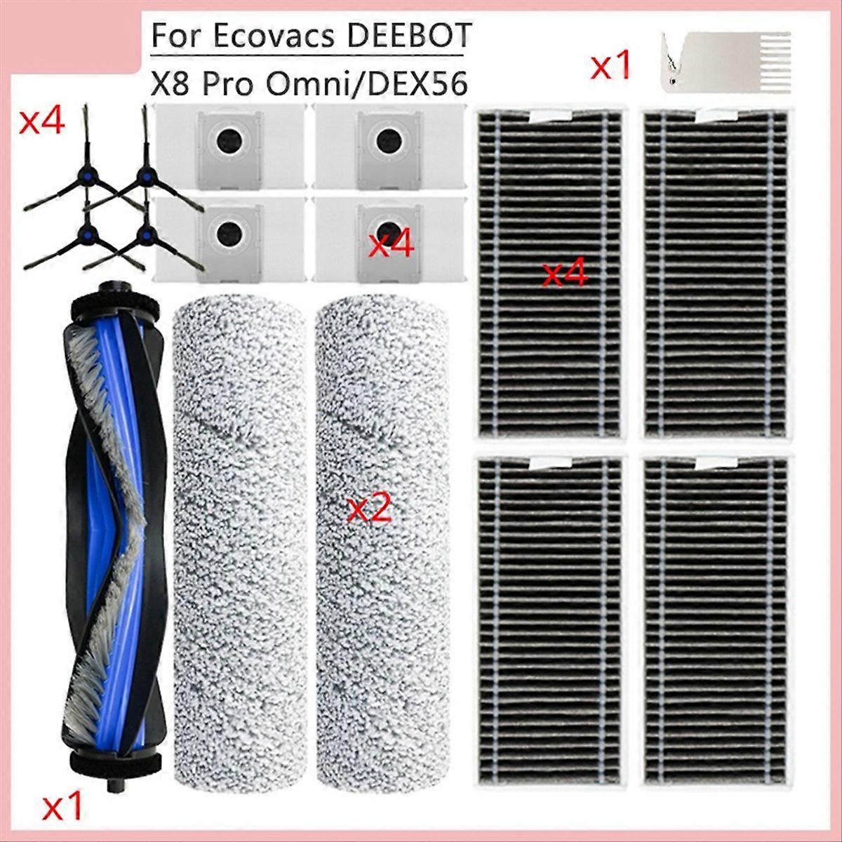 Zubehör Und Ersatzteile, Die Mit Der Ersatz-seitenhauptbürste Für Den X8 Pro Omni Fransenmopp Kompatibel Sind: Hepa-filter, Beutel Usw.
