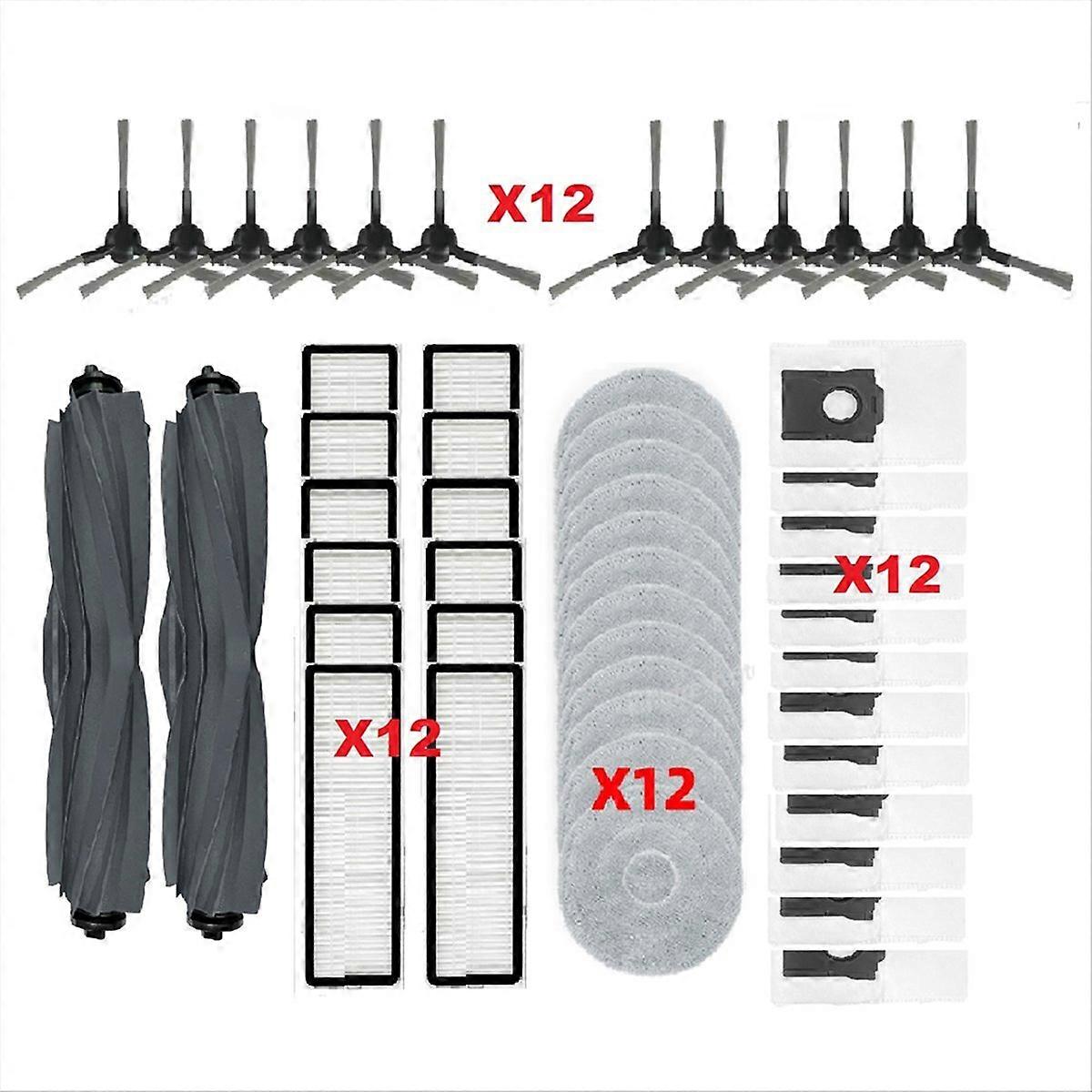 Ersatzteile Für Den Staubsauger L10s Plus Rll42sd: Hauptwalze, Seitenbürste, Hepa-filter, Reinigungstuch Und Staubbeutel.