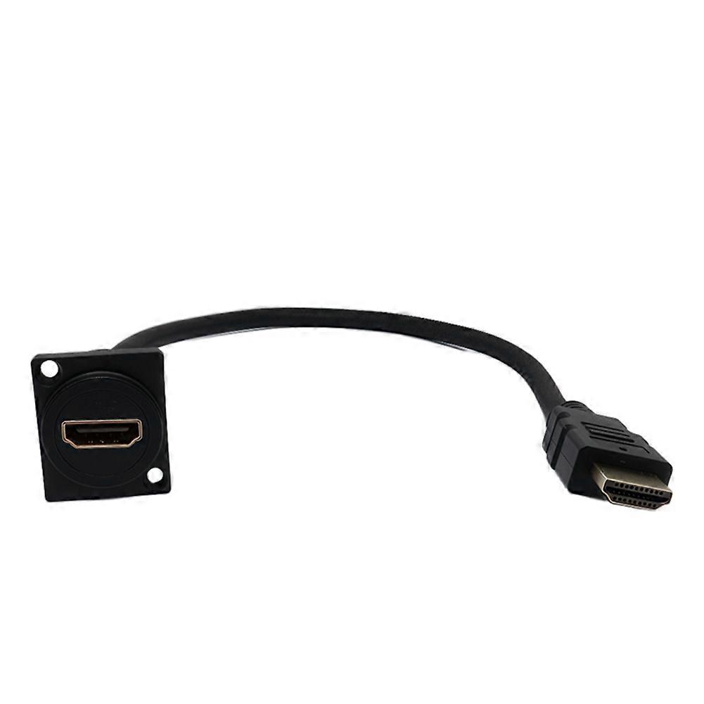 Typ-d-hdmi-schnittstellenkabel, Einbauversion, Stecker/buchse, Flansch-durchgangslochstecker
