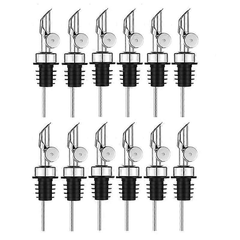 Beschwerte Ausgießer Aus Edelstahl Für Olivenöl (silber, 12er-set)