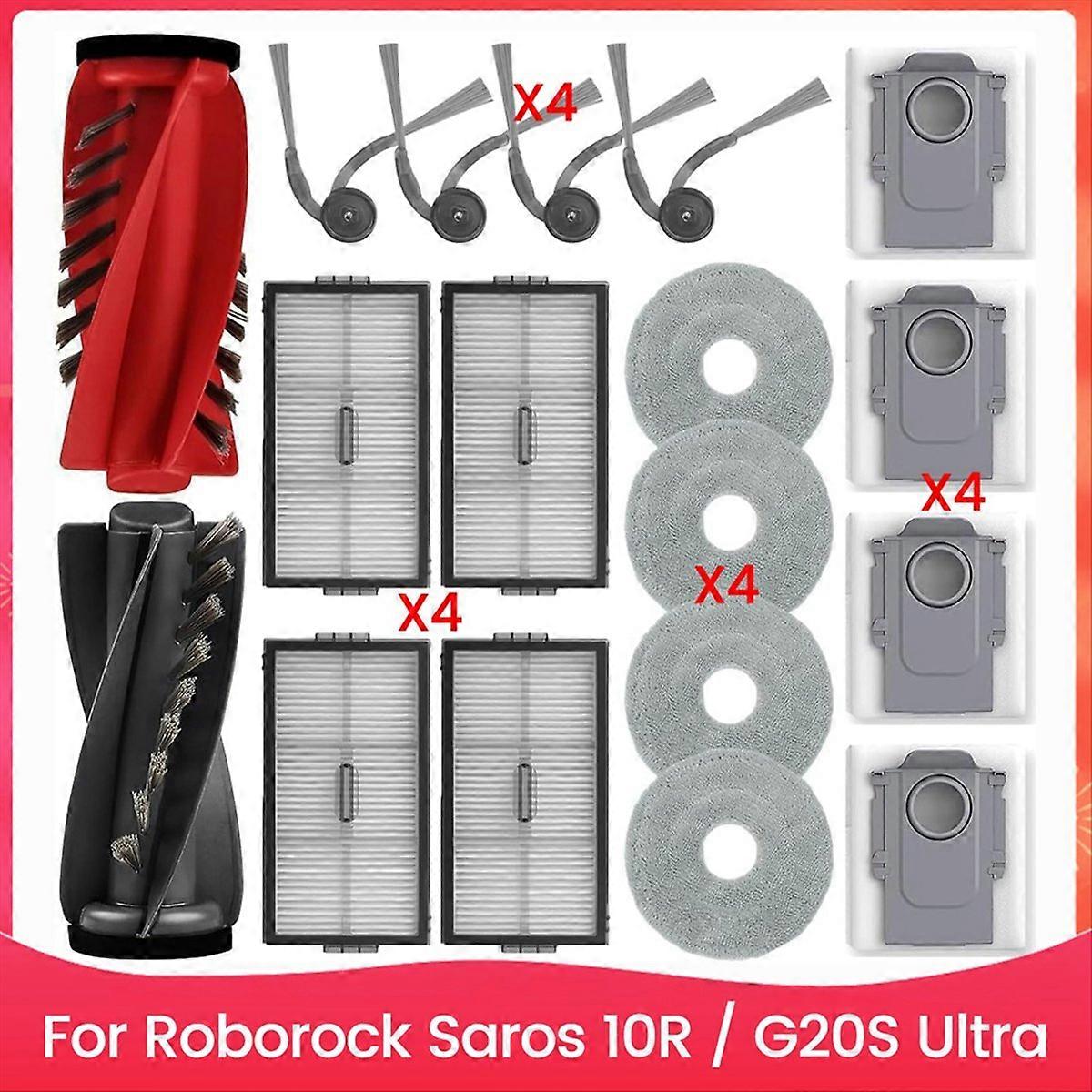 Ersatzteile Für Den Saugroboter Saros 10r / G20s Ultra: Hauptseitenbürste, Hepa-filter, Reinigungstücher