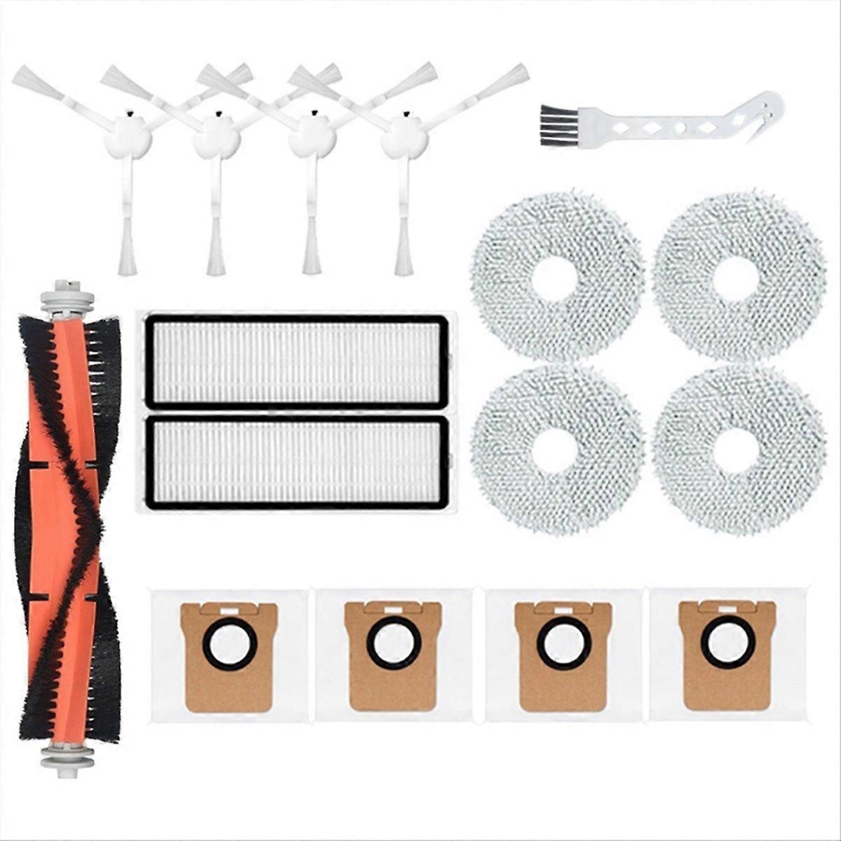Ersatzteile Und Zubehör Für Den Saugroboter X10+ X10 Plus B101gl: Hauptbürste, Hepa-filter, Staubbeutel, Wischmopp.