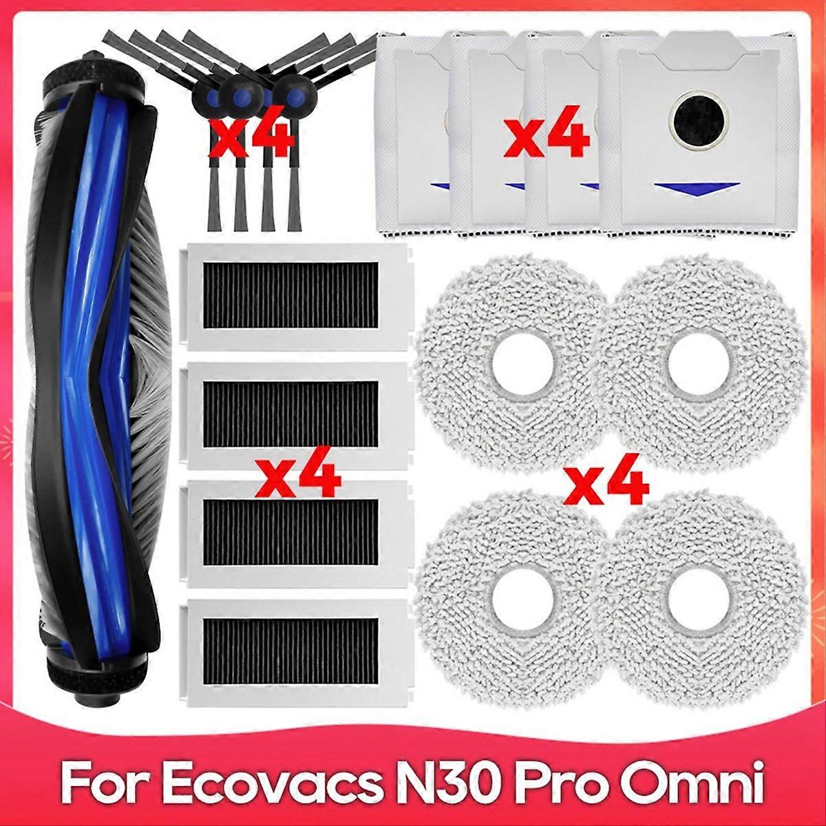 Ersatzteile Für Debot N30 Omni / N30 Pro Omni Staubsauger: Hauptbürste, Hepa-filter, Reinigungstuch Und Staubbeutel.