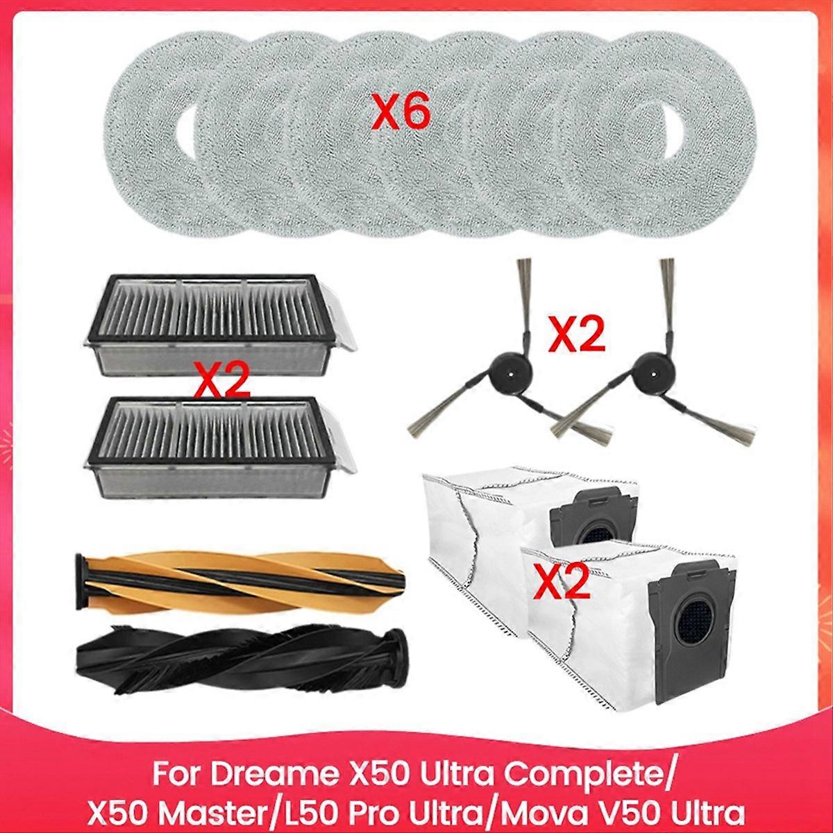 Ersatzteile Für X50 Ultra Complete/x50 Master/l50 Pro Ultra/v50 Ultra: Bürsten, Filter, Reinigungstücher, Staubbeutel