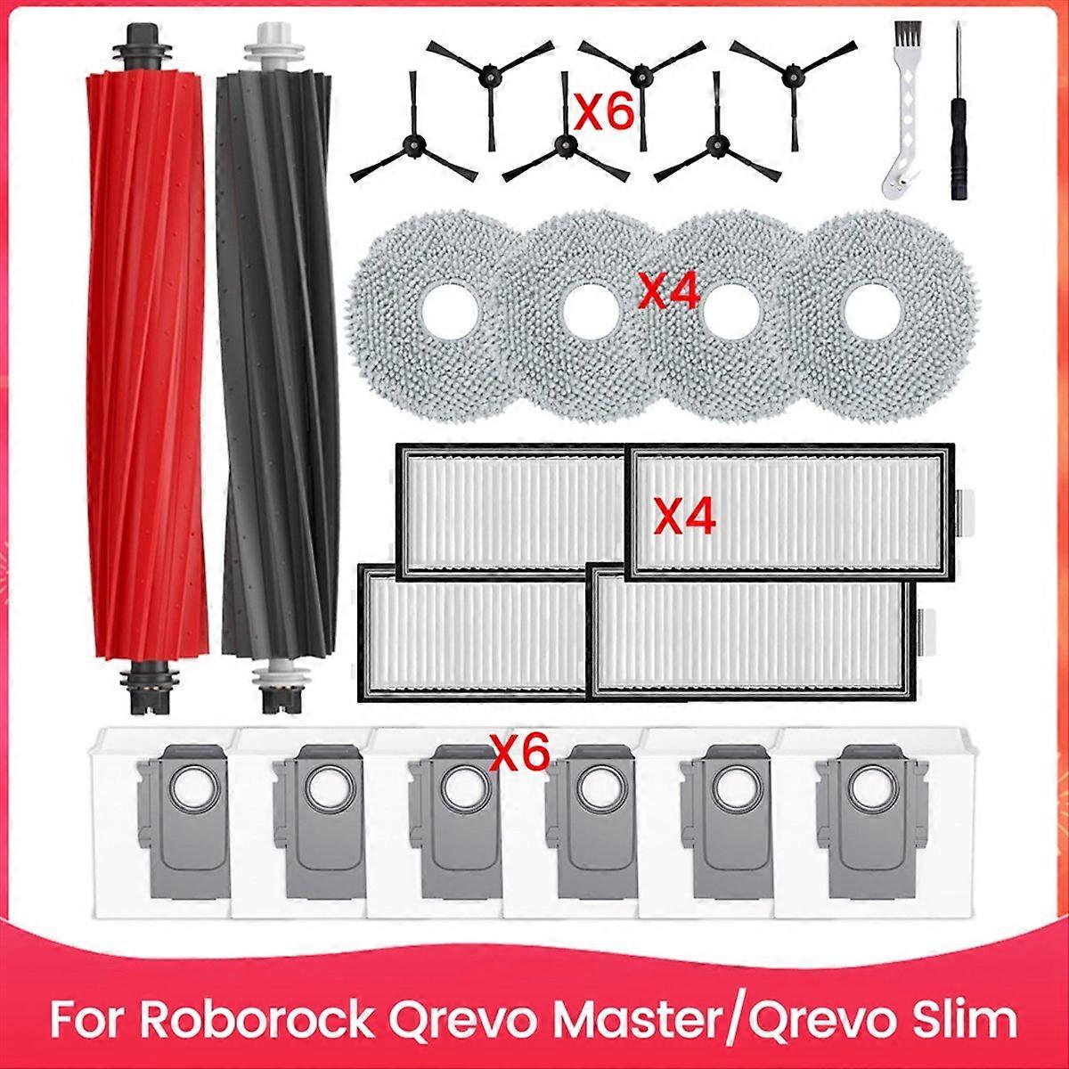 Ersatzteile Für Qrevo Master/qrevo Slim Saugroboter: Hauptseitenbürste, Hepa-filter, Reinigungstücher, Staubbeutel