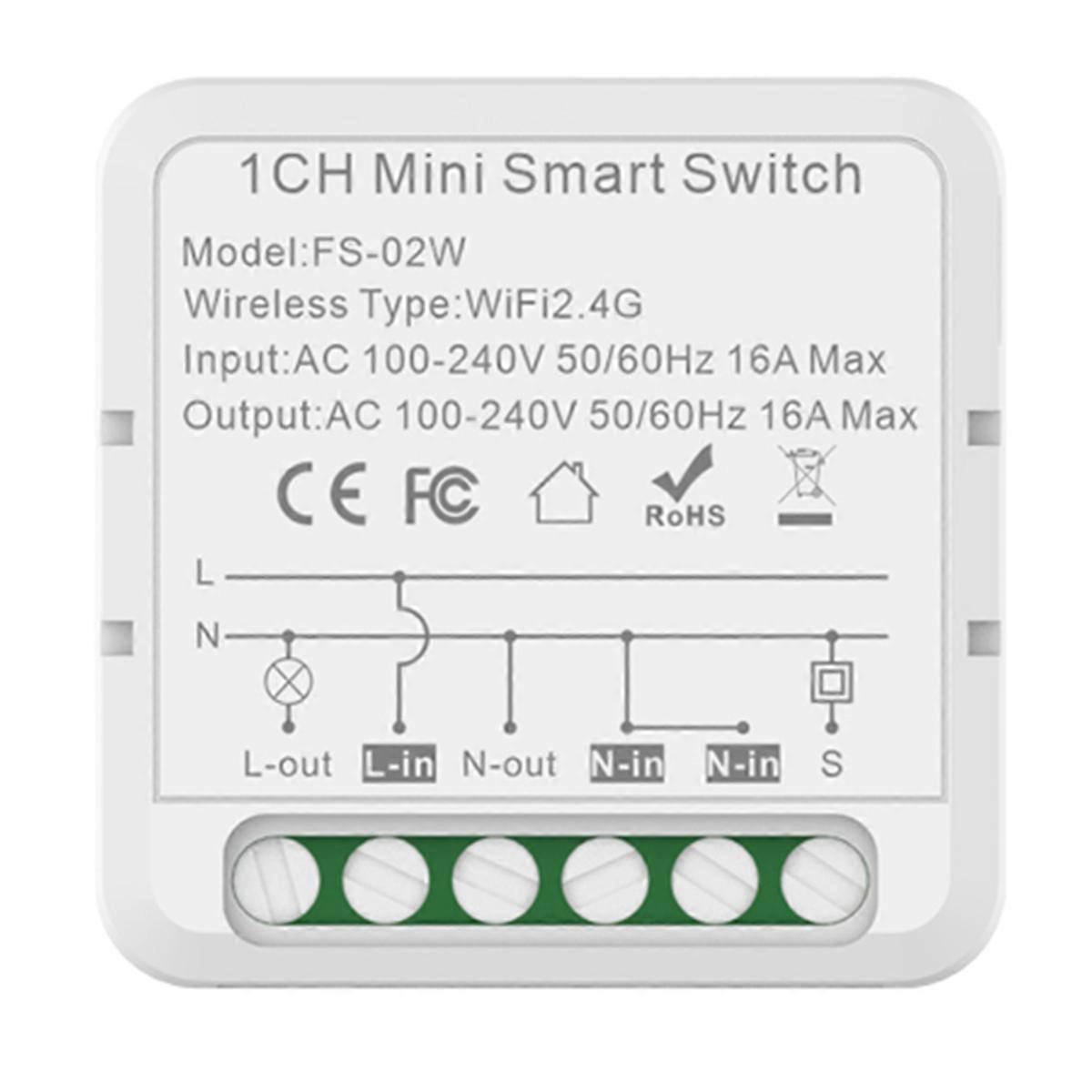 Tuya Smart Wifi Smart-schalter Für Vernetzte Haushalte, 1-wege-diy-leistungsschalter, Kompatibel Mit Bidirektionaler Sprachsteuerung.