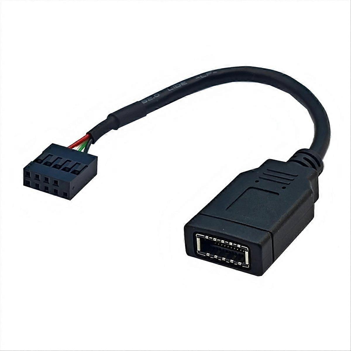 9-poliges Usb-auf-typ-c-frontpanel-adapterkabel 9-poliges Usb-auf-typ-e-key-a-frontpanel-adapterkabel