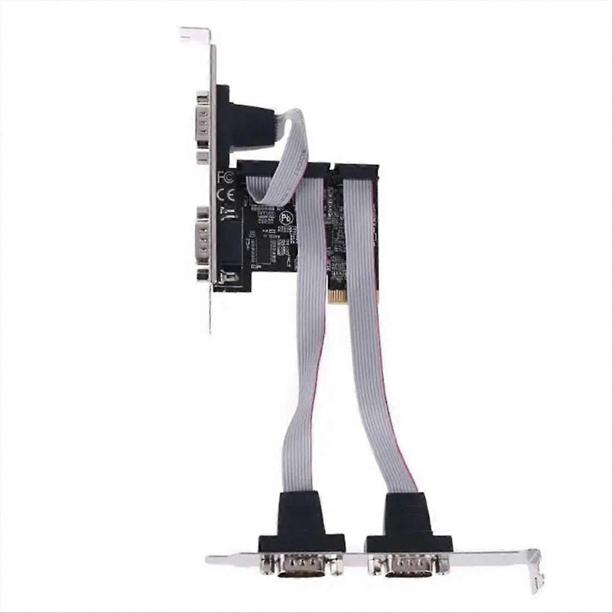 4-port Pci-e Rs232-seriellkarte Mit Ax99100-chip Und Db9 Com-erweiterungsadapter Für Desktop-pc