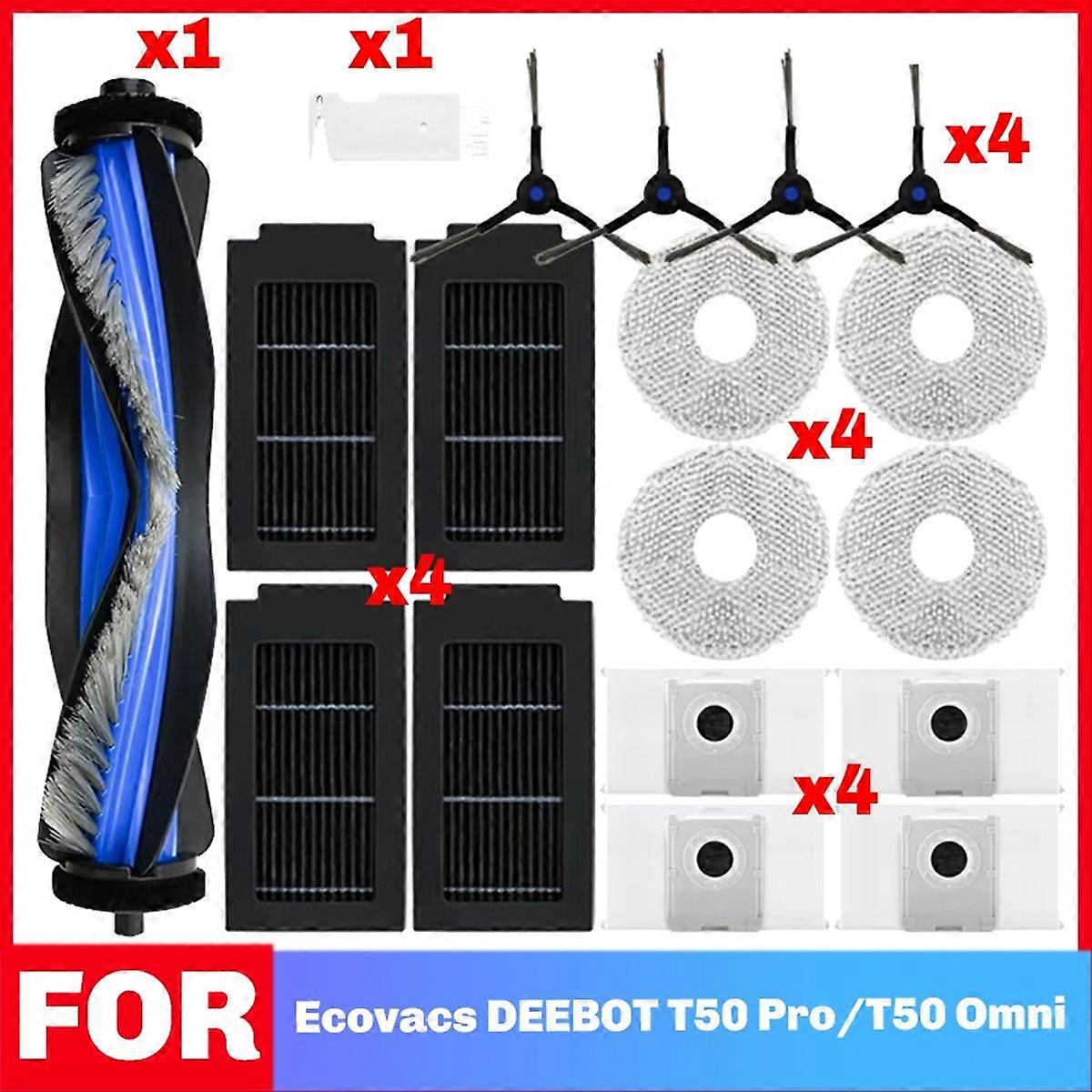 Zubehör Kompatibel Mit Den Modellen T50 Omni / T50 Pro Omni / T50 Max: Hauptbürste, Filter, Reinigungstuch Und Staubbeutel.