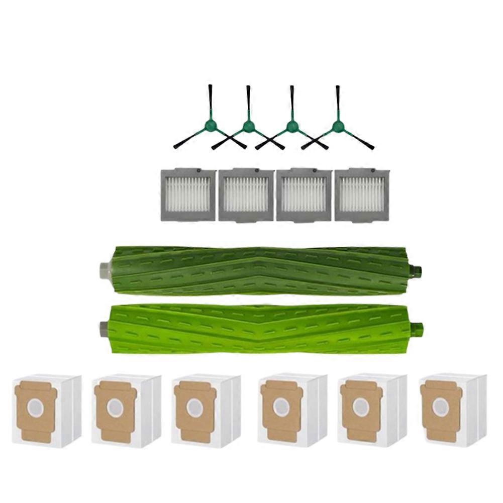 16 Zubehörteile Für Den Irobot Roomba Plus 504 Vac/max 705 Vac Saugroboter: Hauptbürste, Filter Und Staubbeutel.
