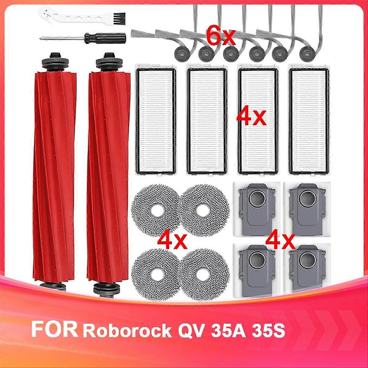 Ersatzzubehörset Kompatibel Mit Den Saugrobotern 35a Und 35s: Hauptbürste, Walze Und Hepa-filter.