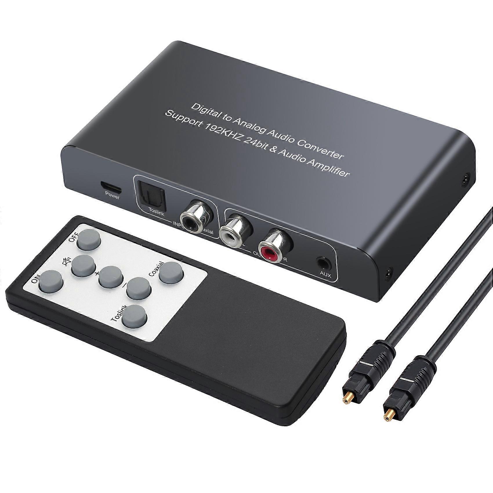 Digital-analog-audiowandler Mit Infrarot-fernbedienungsadapter