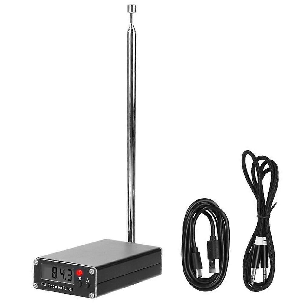 0,5-w-fm-sender, Digitalanzeige, Große Reichweite 2000 Meter, Stereo-rundfunk 76–108 Mhz, Tragbares Funkgerät