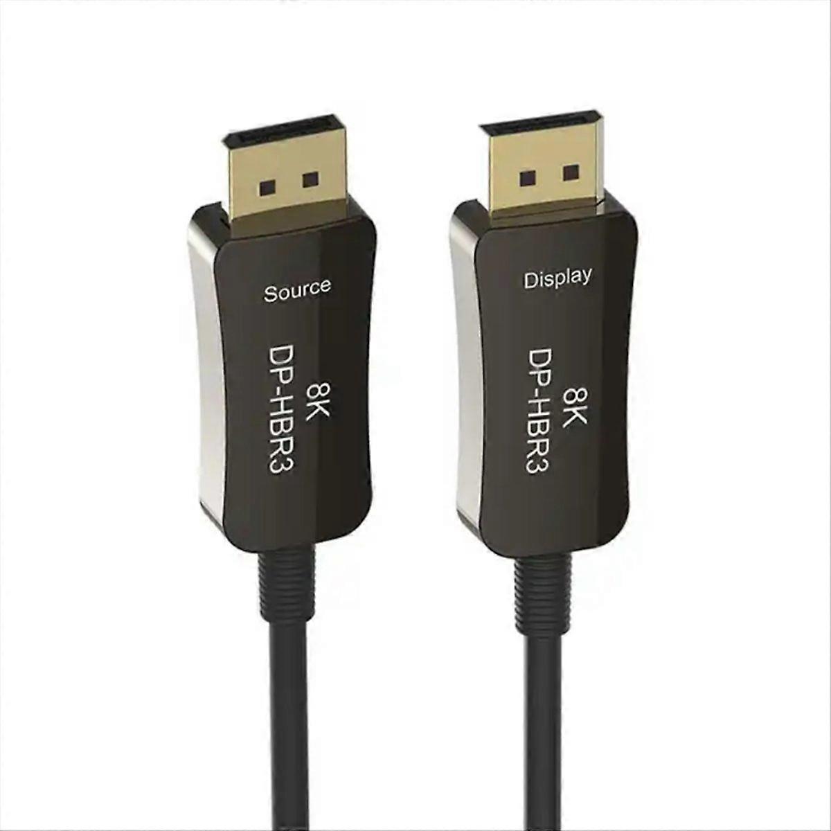 Dp 1.4 8k Displayport Hbr3 Dsc 1.2 Hdr10 32,4 Gbit/s Glasfaserkabel 8k Bei 60 Hz 4k Bei 144 Hz 10 M Flexible Glasfaser