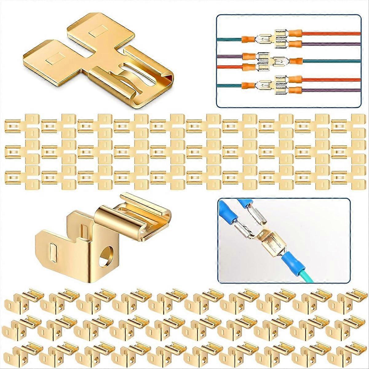 Schnellkupplungs-gabelsteckverbinder Für Elektrische Anwendungen (packung Mit 60 Stück)