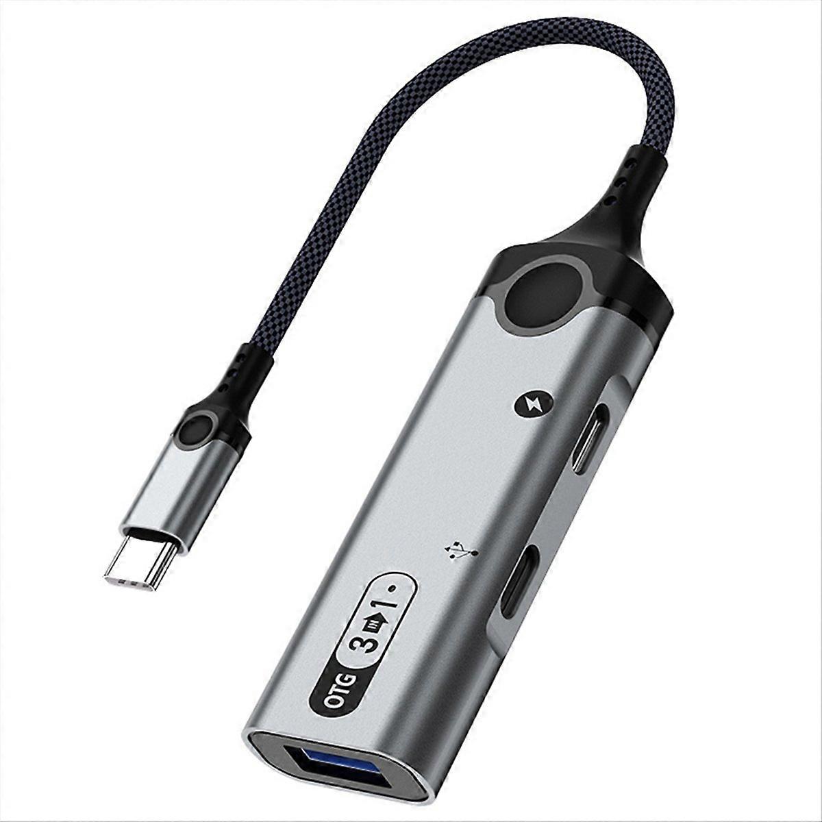 3-in-1 Otg-typ-c-android-adapter, Externes Ladegerät, Usb-kartenleser, 60-w-usb-pd-konverter, Dockingstation