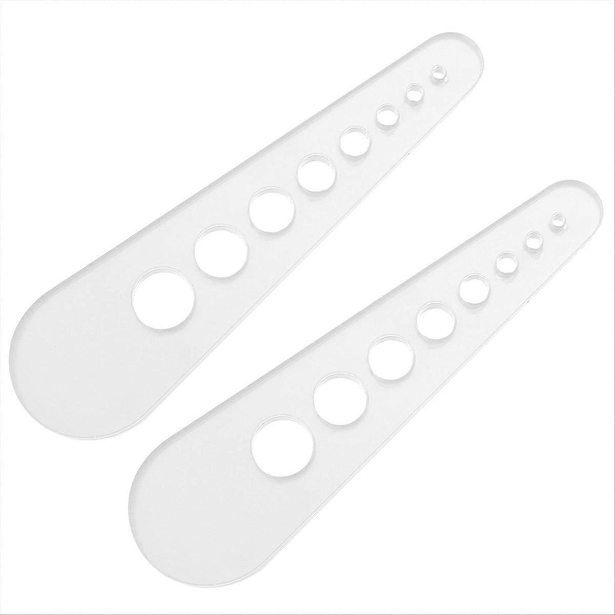 Küchenhelfer Aus Acryl Mit 8 Löchern Zum Entfernen Von Blättern (2er-set), Mit 2 Löchern.