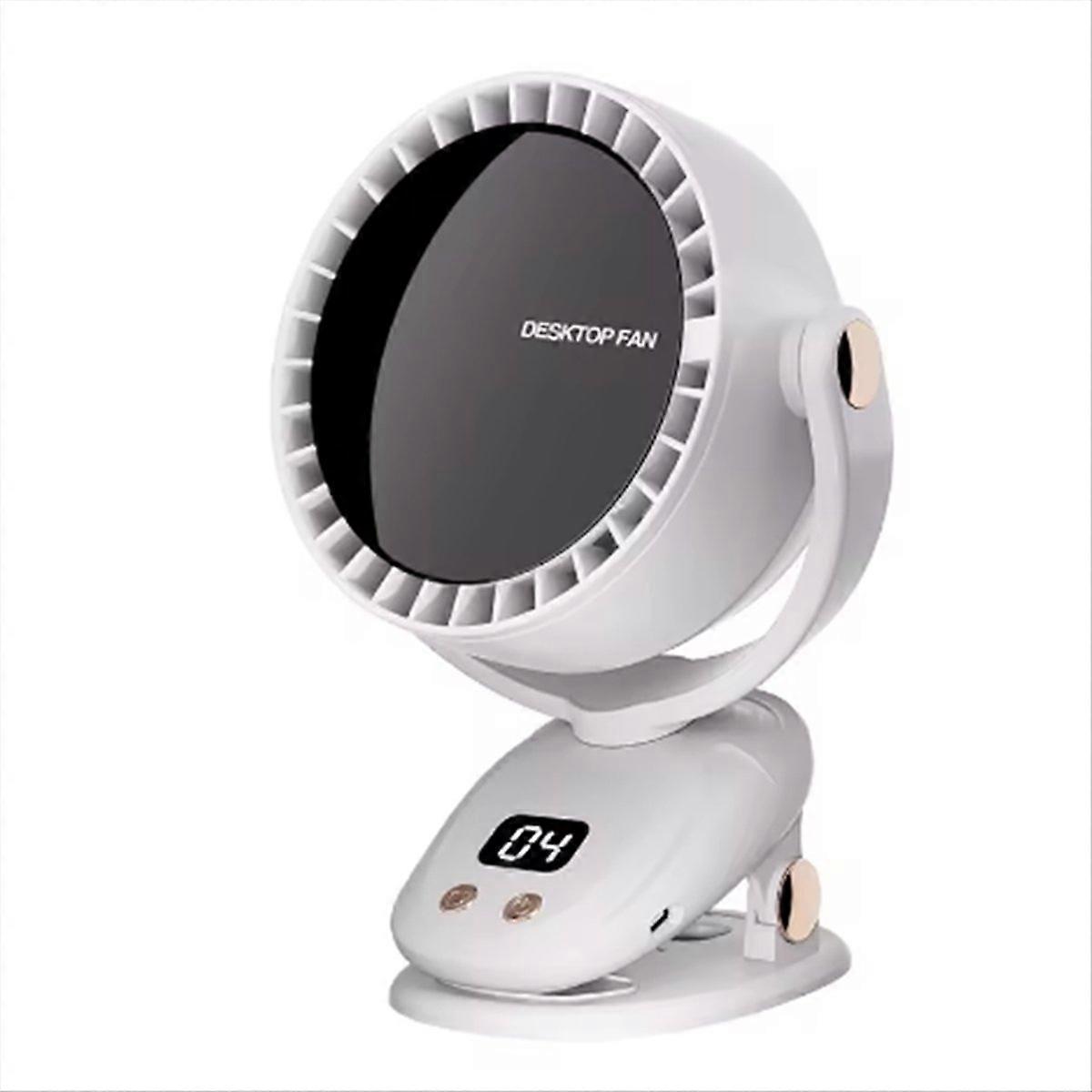 Multifunktionaler, Kabelloser Usb-clipventilator, Ideal Zum Campen, Fürs Büro Und Zum Aufladen Im Freien.