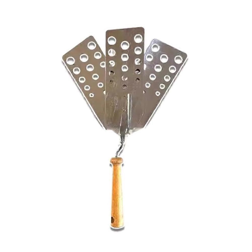 Grillwender Aus Edelstahl, Fischwender Mit Schlitzen, Tragbarer Wender Zum Wenden Und Abschaben Von Hamburgern, Outdoor-utensil