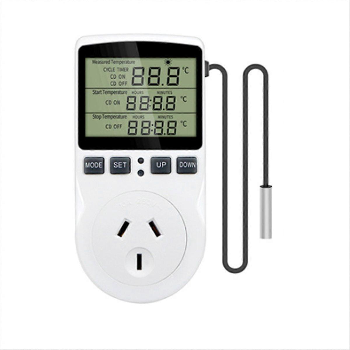 Intelligenter Digitaler Temperaturregler Von Au, 10(2)a 240v Steckdose – Max. 2400w, Lcd-display