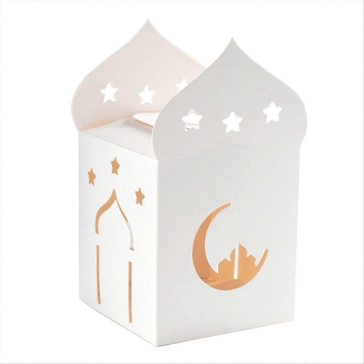 50 Hohle, Stern- Und Mondförmige Süßigkeitenboxen Zum Eid Mubarak, Keksgeschenk