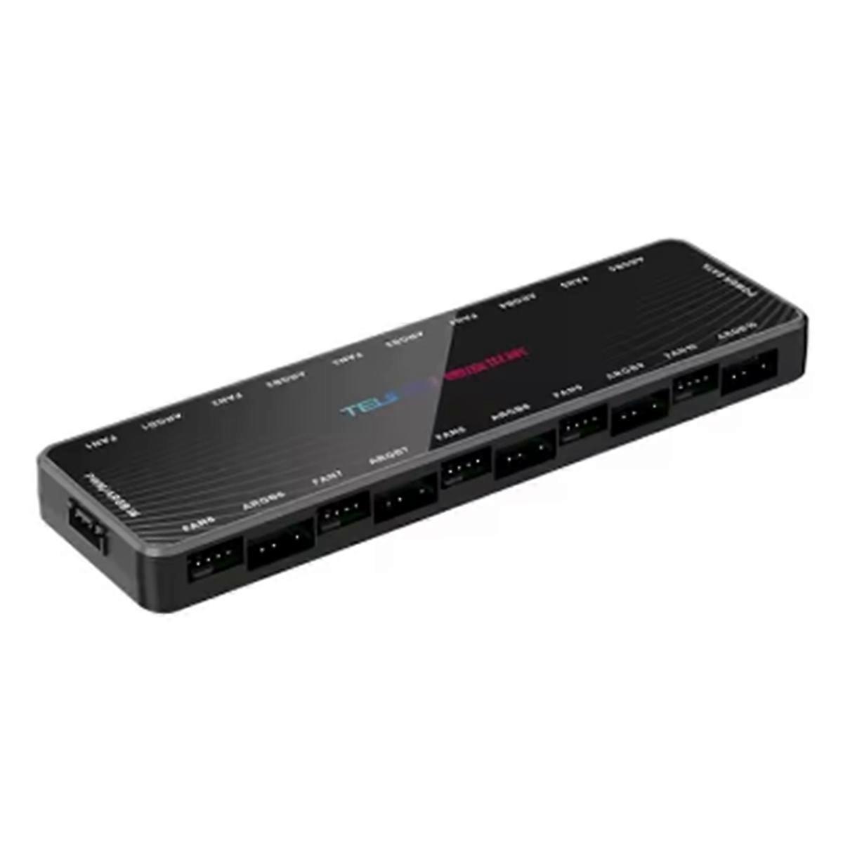 Lp-10 Argb/pwm-hub Mit Argb-controller Und 2-in-1-lüfteradapter