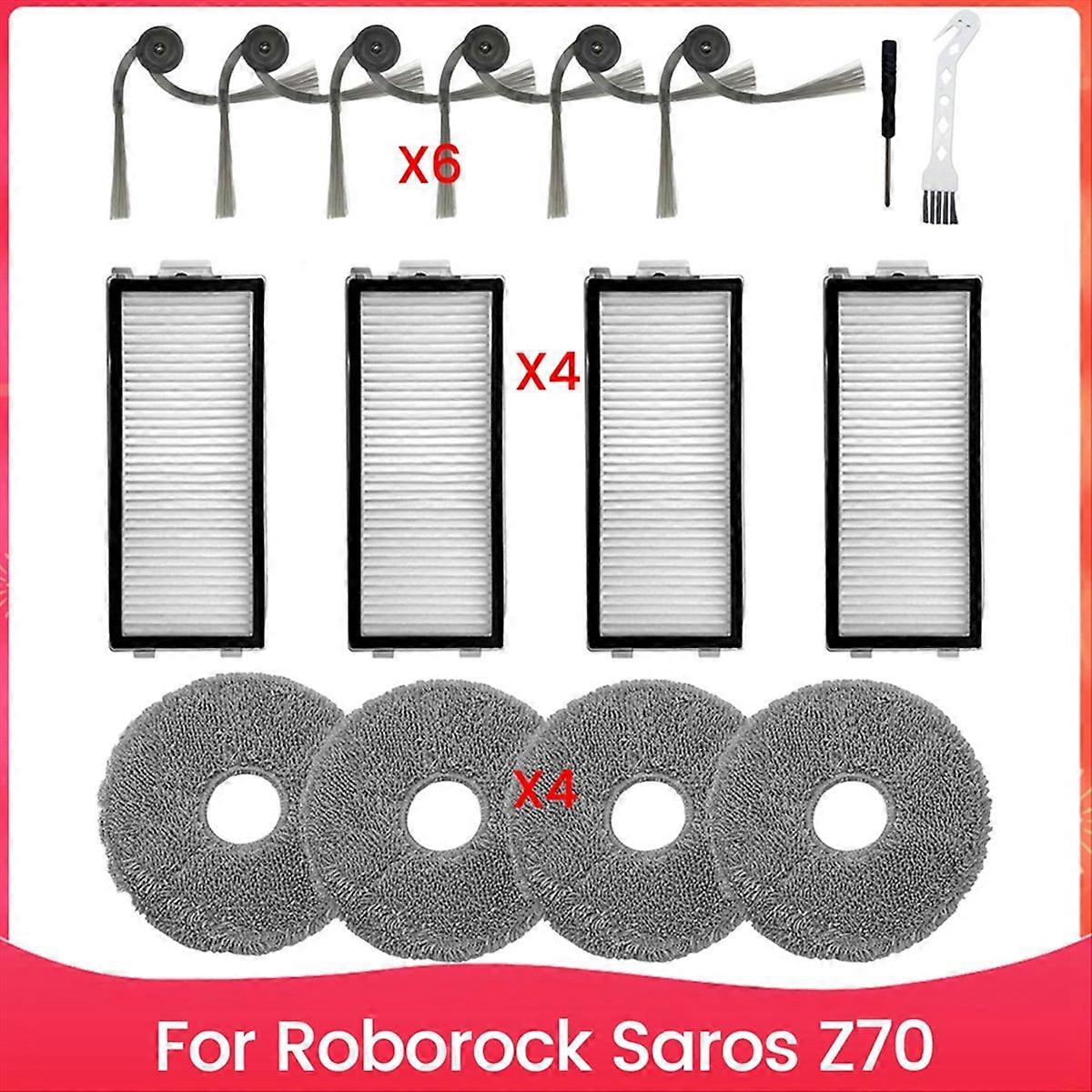 Ersatzteile Für Den Staubsauger Saros Z70: Seitenbürste, Hepa-filter, Reinigungstuch Und Zubehörset.