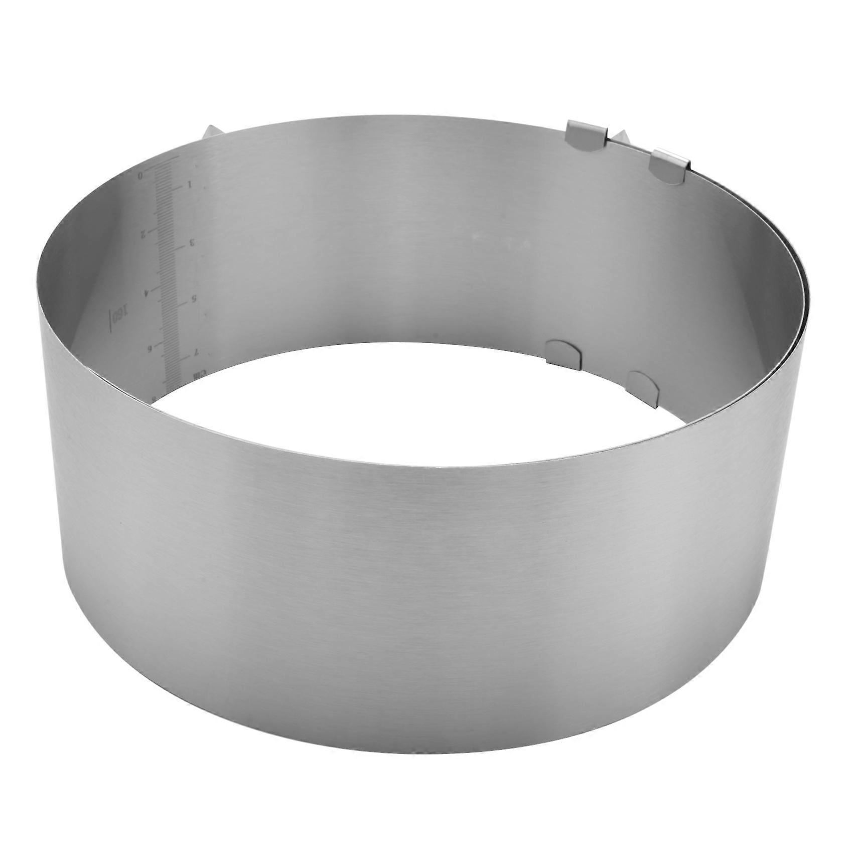 Verstellbarer Tortenring Von 15 Bis 30 Cm Aus Edelstahl, Runde Mousseform
