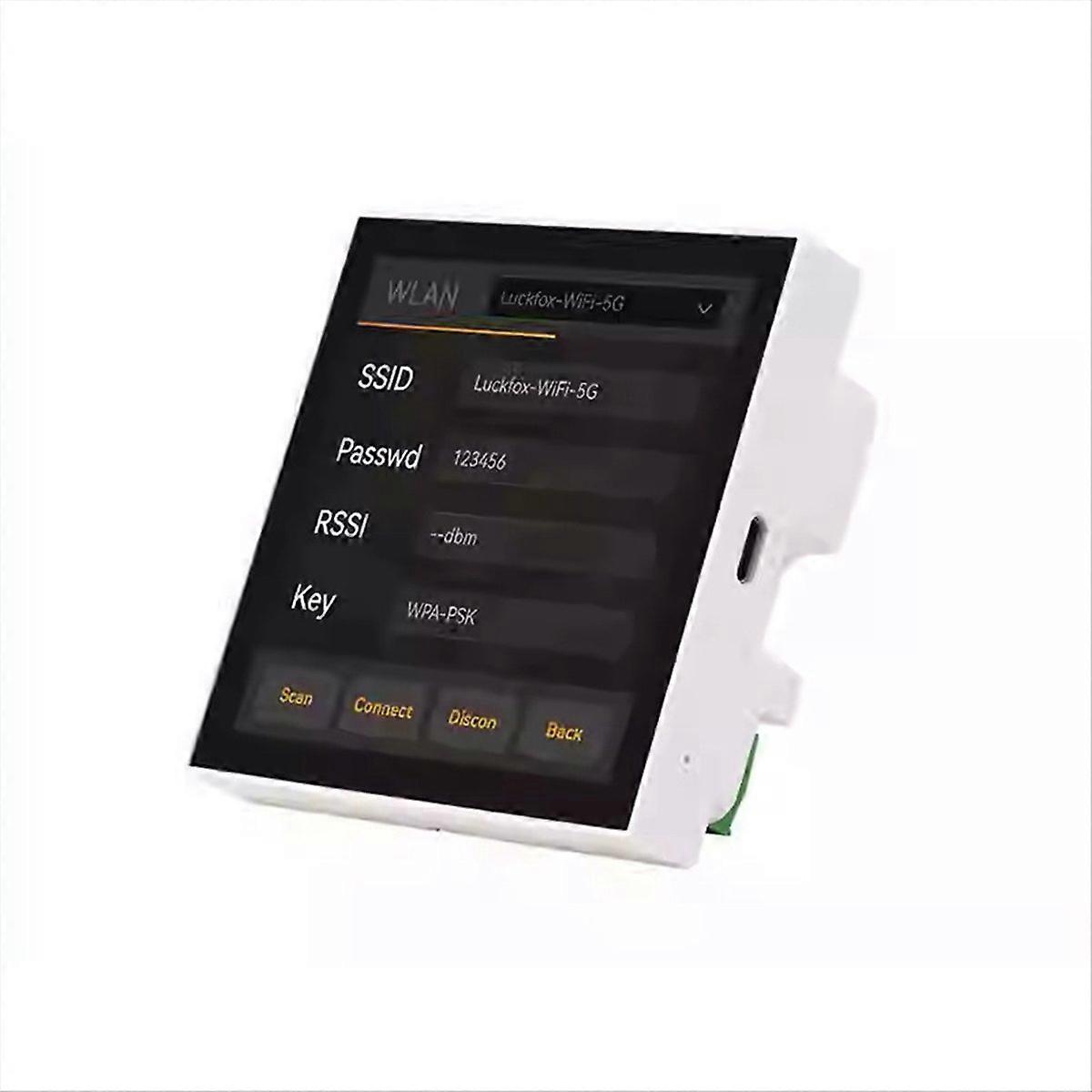 Intelligenter 4-zoll-wandschalter Mit 86-positionen-touchscreen, Rv1106g3 1tops Zentralbedienfeld, Wi-fi Und Bluetooth.