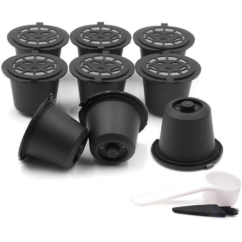 Wiederverwendbare Kaffeekapselhüllen, 9er-packung, Schwarz