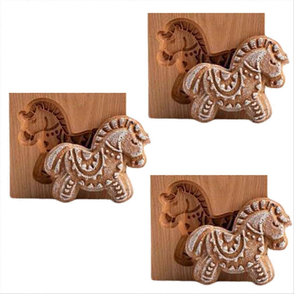 Ausstechform Aus Holz, 3d-geschnitzte Ausstechform Aus Holz In Tierform