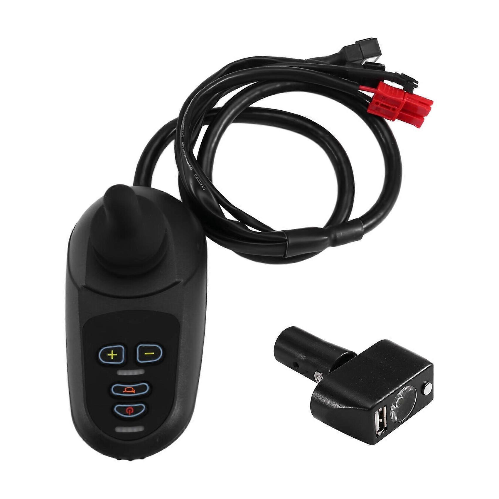 24v-elektrorollstuhl-steuerjoystick + Usb-lampe + Universalfernbedienung Zubehör