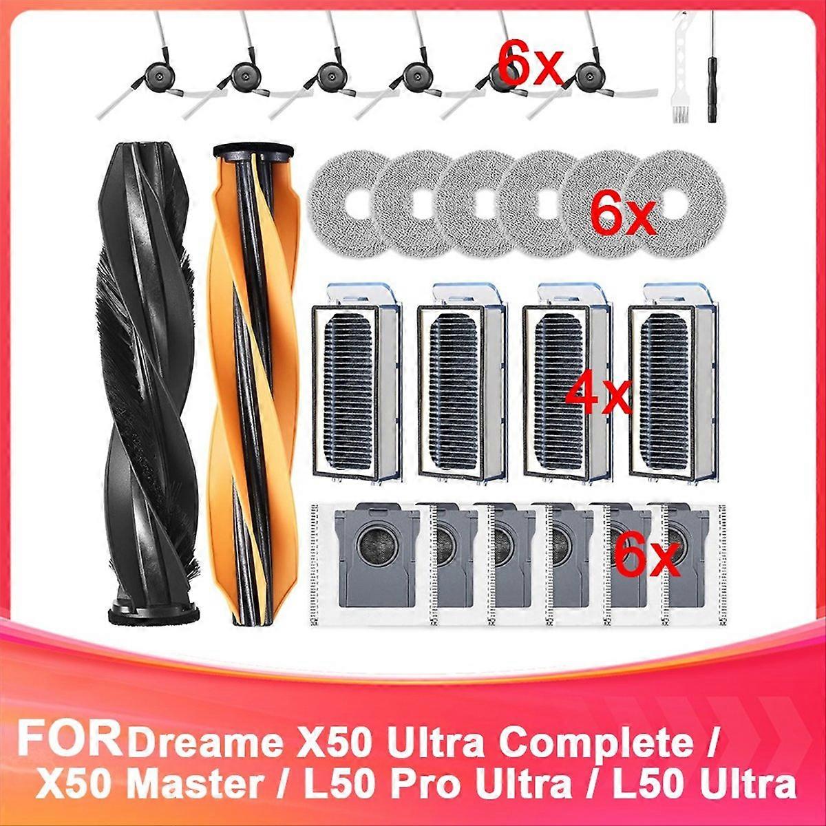 Set Mit 26 Zubehörteilen Für Die Saugroboter X50 Ultra Complete / X50 Master / L50 Pro Ultra / L50 Ultra