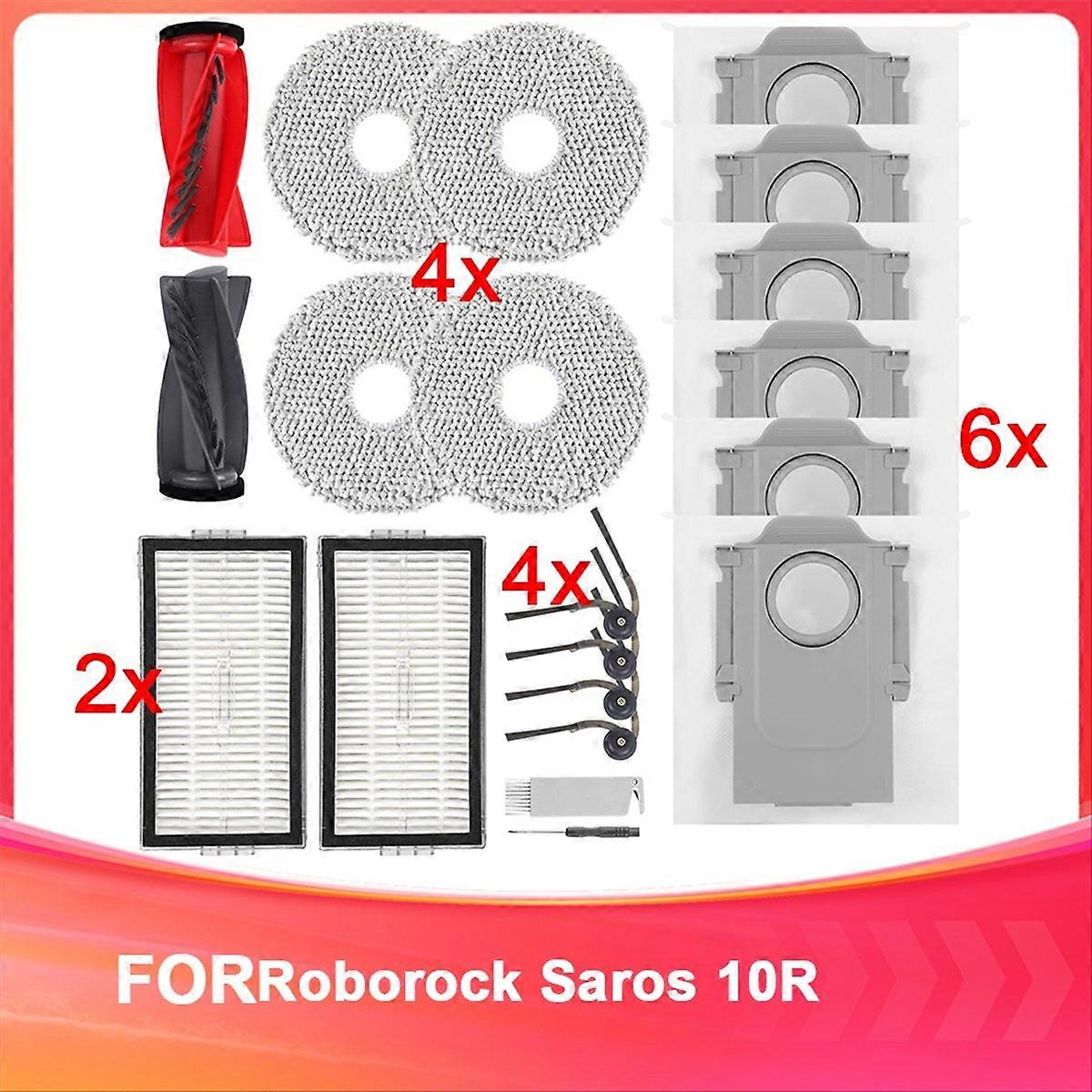 Zubehör Für Den Saugroboter Saros 10r: Hauptbürste, Hepa-filter, Seitenbürsten, Reinigungstücher, Staubbeutel
