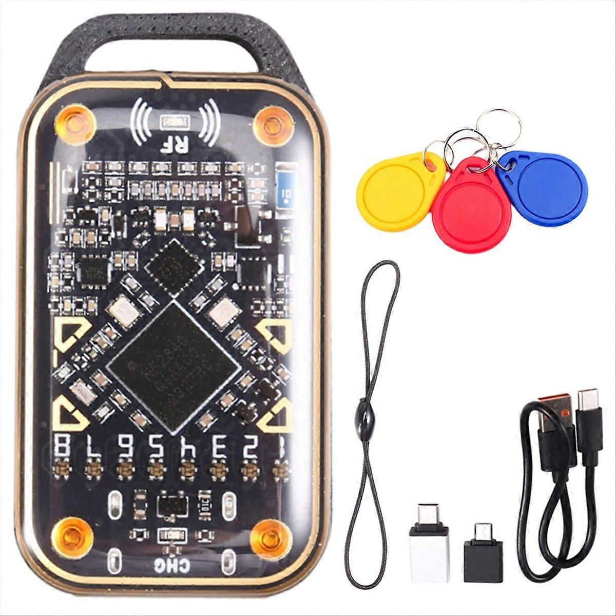 Chameleon Ultra Smartcard-emulator-upgrade: Rfid-chip-lesegerät + 3xuid-schlüsselanhänger, 125k/13,56m-kartendekodierung, Nfc-duplikator