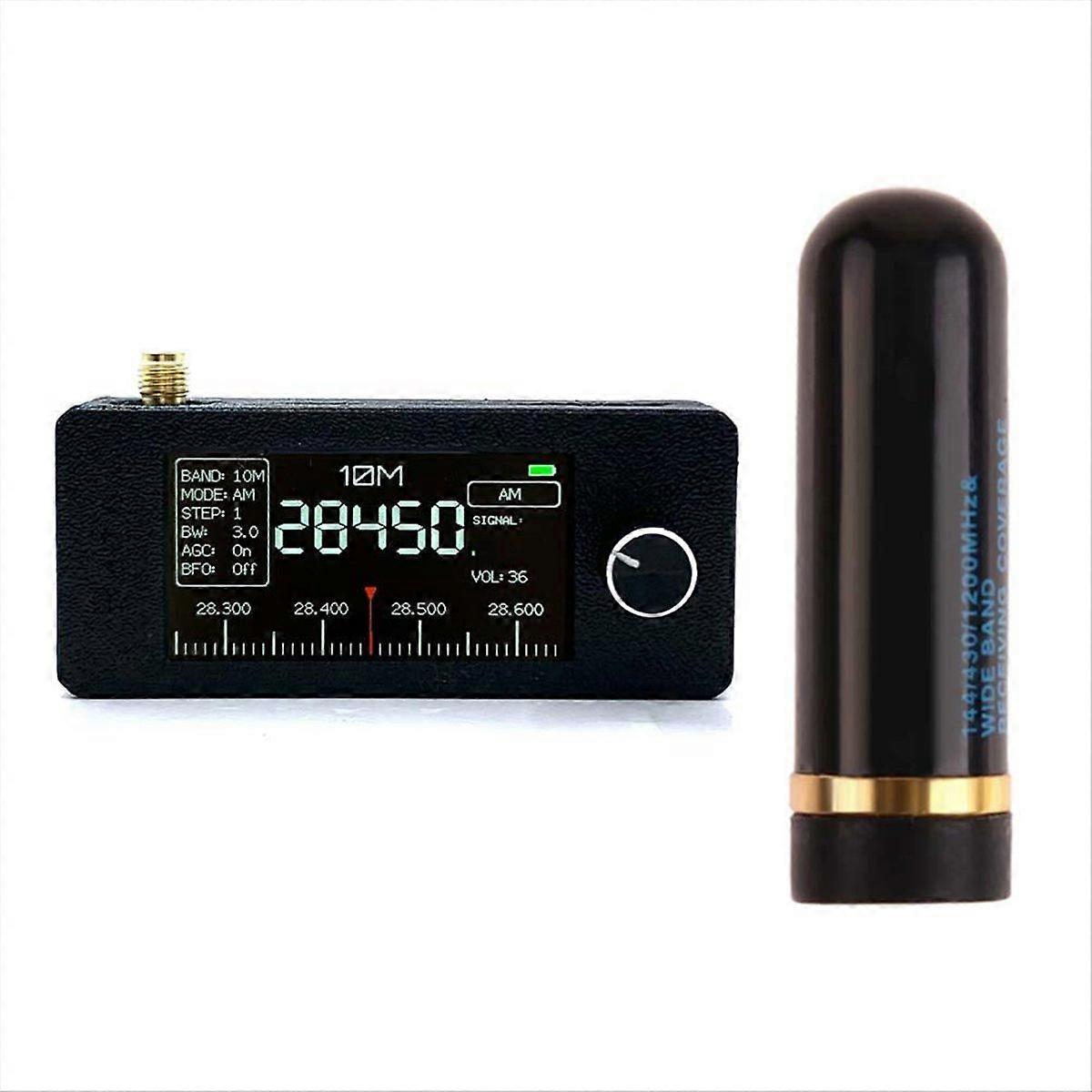 Tragbares Radio 0,5 Khz - 181 Mhz, 1,9 Zoll Ips-bildschirm, Taschenradio Mit Antenne, Allband-radioempfänger Hf, Sw, Mw, Vhf.