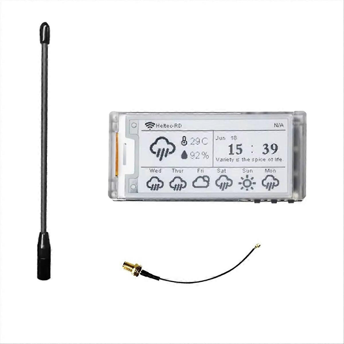 2,13-zoll-e-ink-lora-entwicklungsboard Esp32, Wifi-ble-e-ink-monitor, Lora-gateway, 915-mhz-antenne