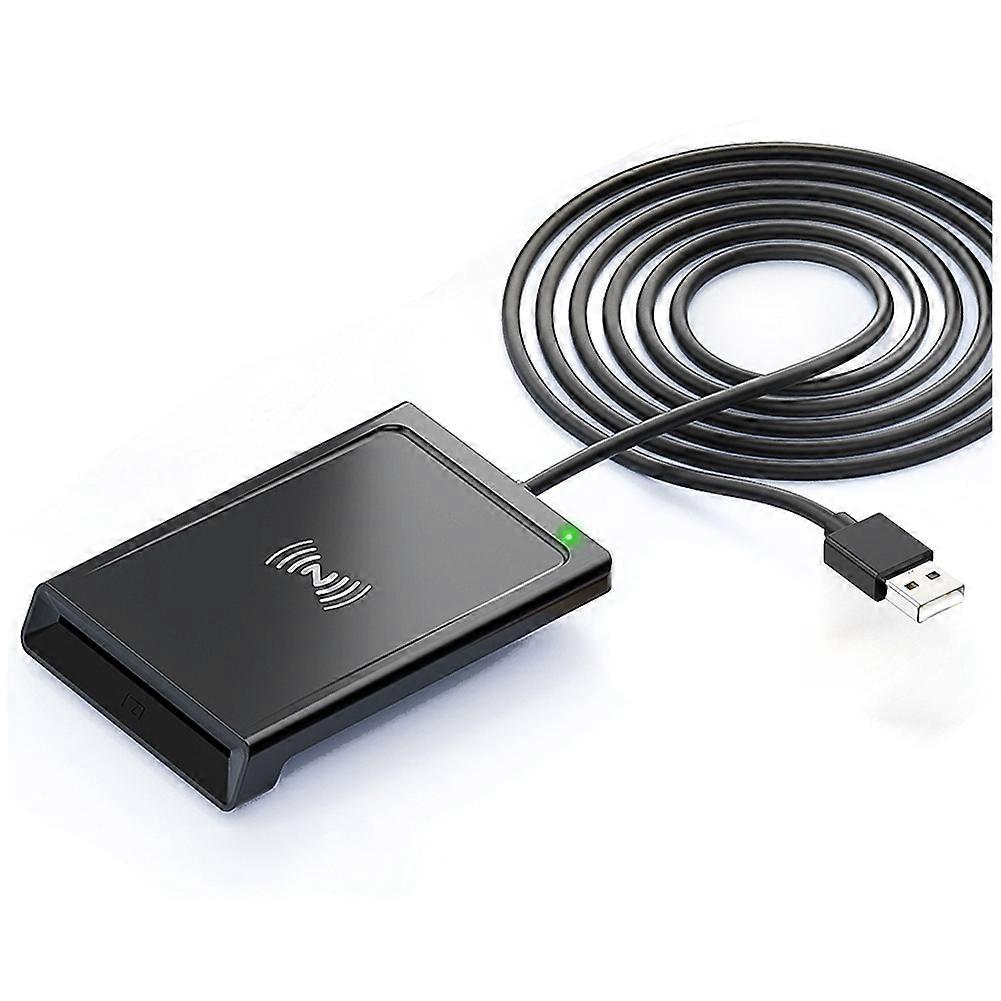 2-in-1-smartcard-lesegerät Mit Kontakt- Und Nfc-funktion, Dual-interface-smartcard-lese-/schreibgerät Mit Pc-anschluss, Pcsc-smartcard-lesegerät Mit Kontaktfunktion
