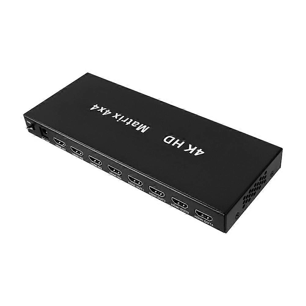 4x4 Hdmi 4k 30hz Matrix-splitter/switch Mit Audioausgang Und 3d-funktionsunterstützung Für Dvd, Hd-fernseher, Tv-box Und Projektor (eu)
