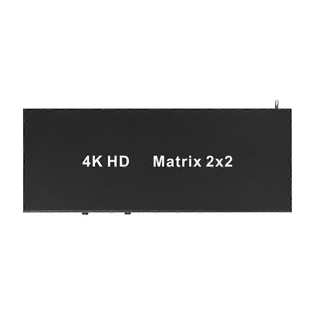 2x2 Matrix-splitter/switch, Kompatibel Mit Hdmi 4k 30 Hz Mit Audioausgang Und Rs232-unterstützung Für Dvd, Hd-fernseher Und Tv-box (us-stecker).