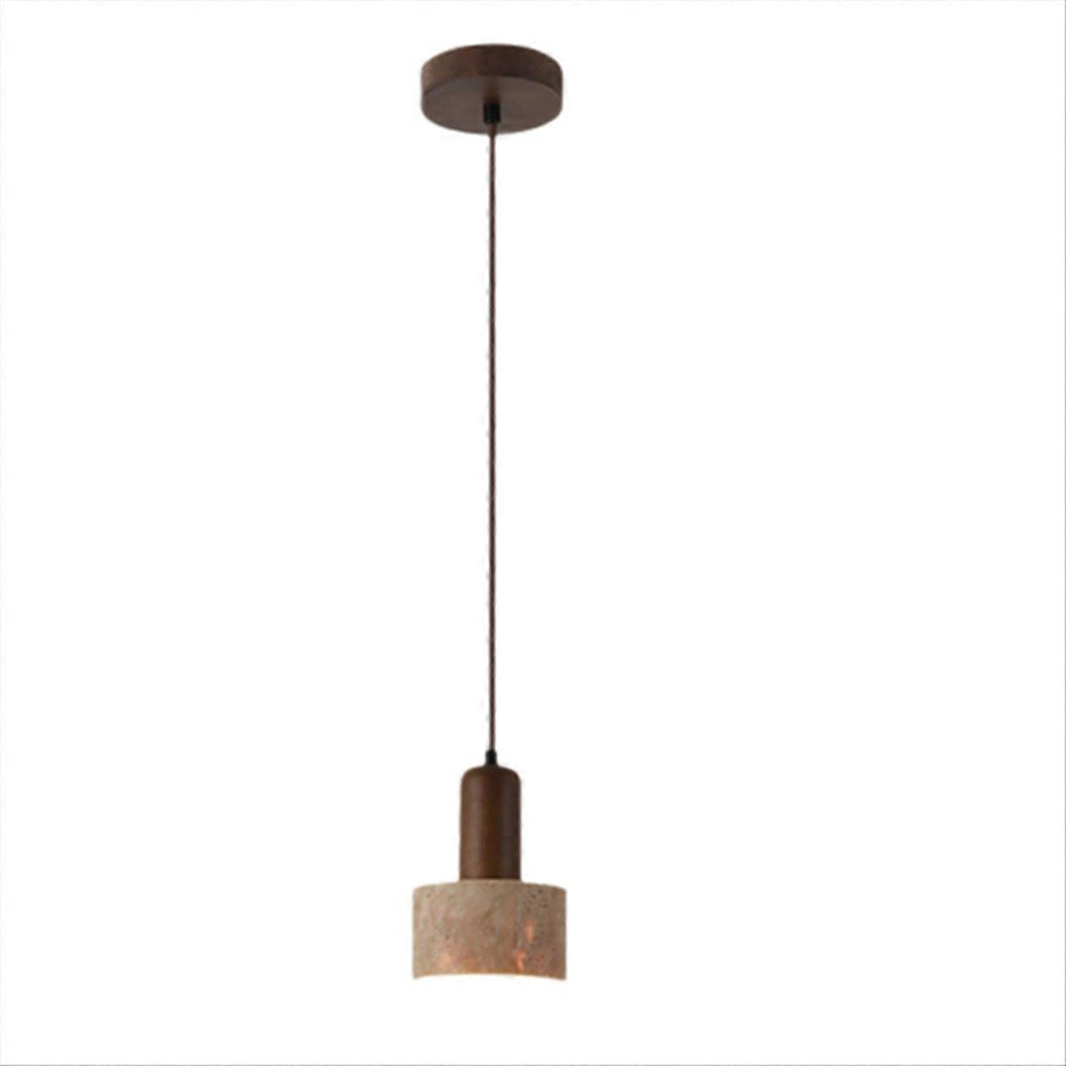 Gelbe Led-pendelleuchte Aus Travertin, 3 Farben, Dimmbar, 110-240 V, Japanischer Wabi-sabi-stil, Ideal Für Den Nachttisch Oder Das Restaurant.