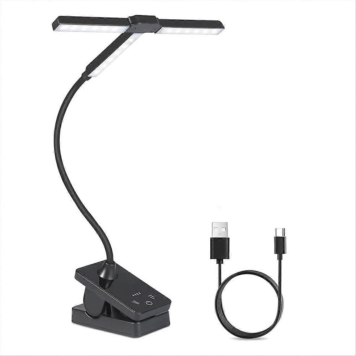 51-led-notenpultleuchte, Faltbar Und Wiederaufladbar, Tragbare Professionelle Klavierlampe Mit 4 Farben Und 3 Helligkeitsstufen