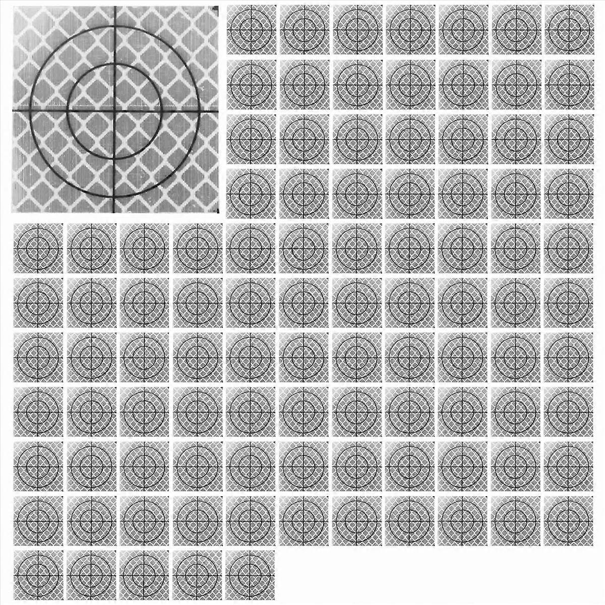 Packung Mit 100 Prismenmessreflektoren Für Totalstationen Und Topografische Vermessungen Von Tunneln