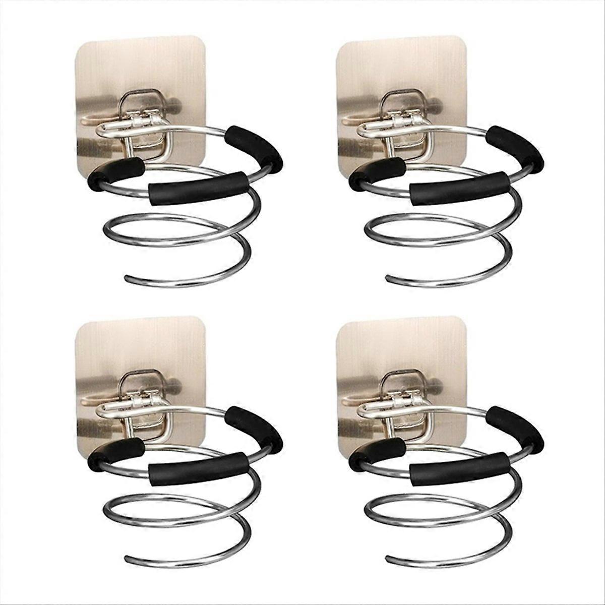 Set Mit 4 Spiralförmigen Wandhalterungen Zur Aufbewahrung Von Haartrocknern – Haarstyling-werkzeug