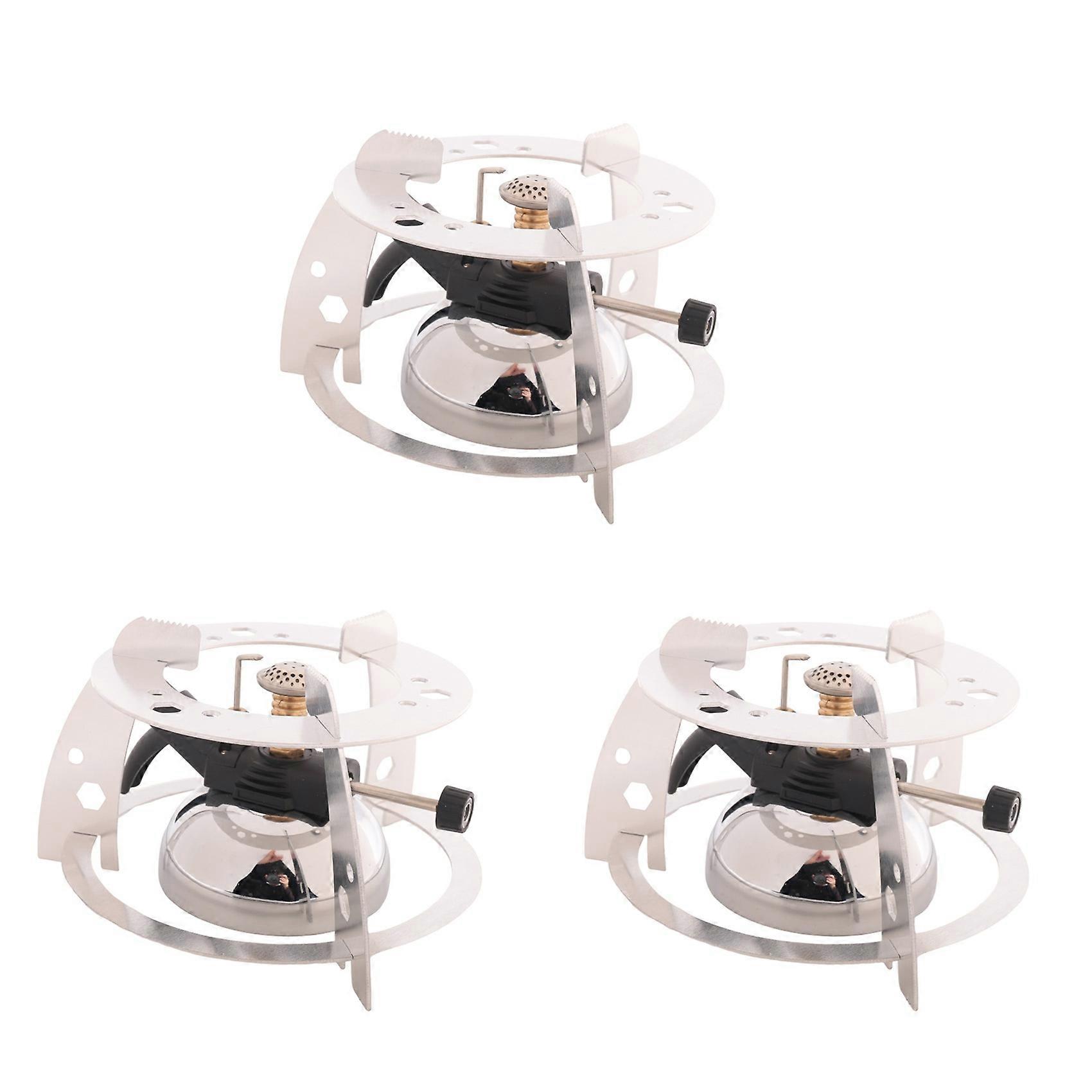 Set Aus 3 Mini-butangas-tischbrennern Mit Flammenkopf Für Siphon-kaffeemaschinen, Italienische Kaffeemaschinen Und Gasherde.