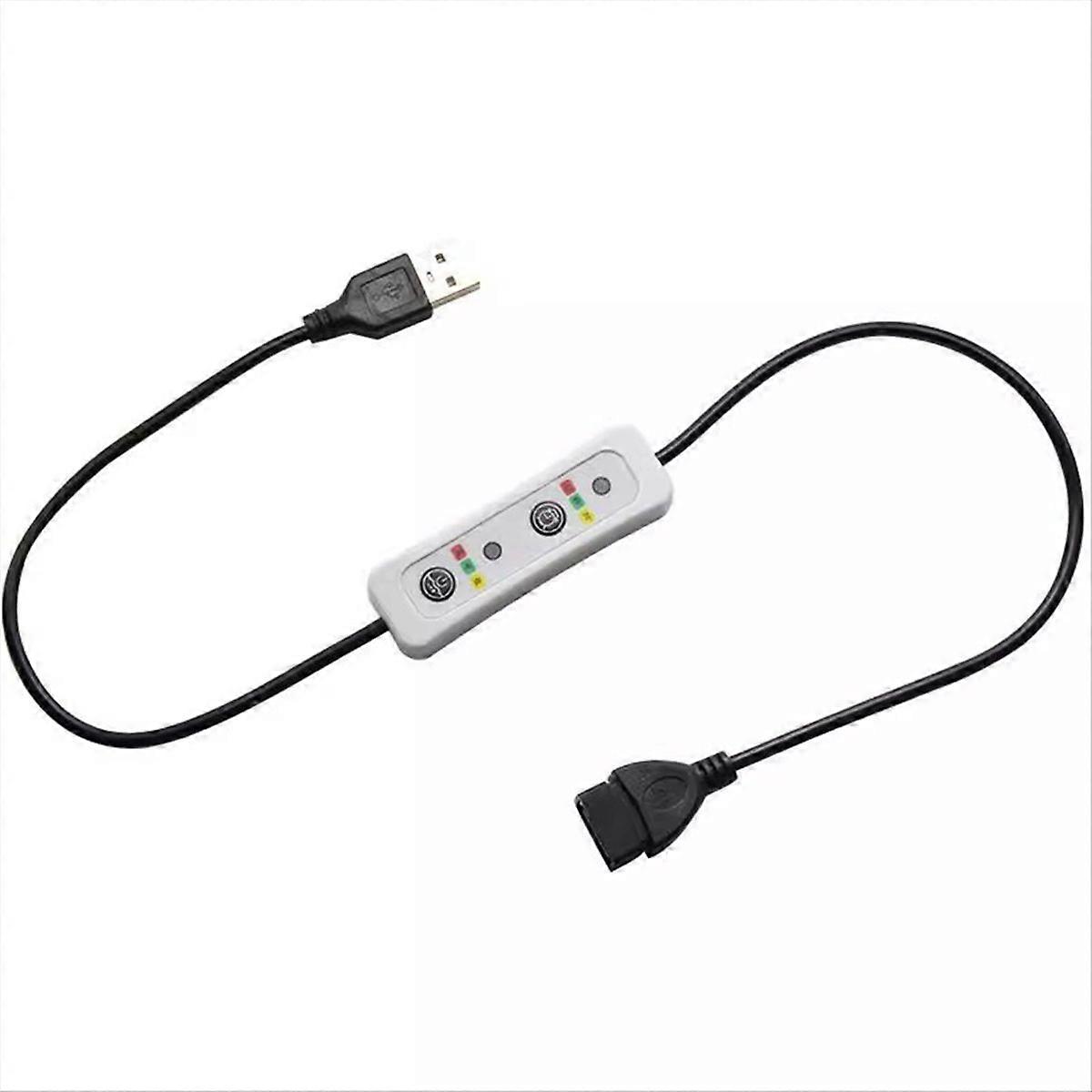 Universelles 5v-stromkabel Mit Usb-fernbedienung, 3-stufigem Timer Und Usb-led-leuchte Für Deckenventilatoren.