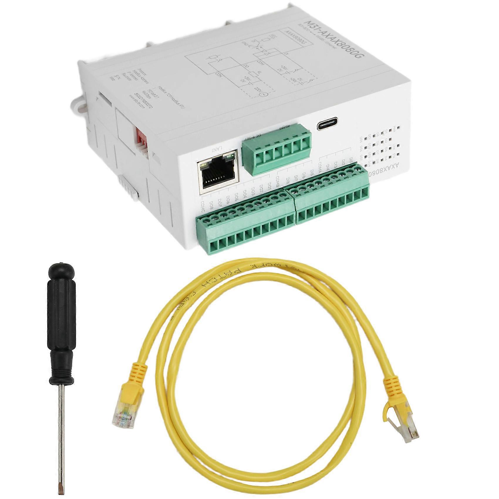 Verteiltes Remote-i/o-erfassungsmodul Rs485 Rj45 Analog Modbus 8di+8do, Kompatibel Mit Pnp Npn Dip, Spleißfrei
